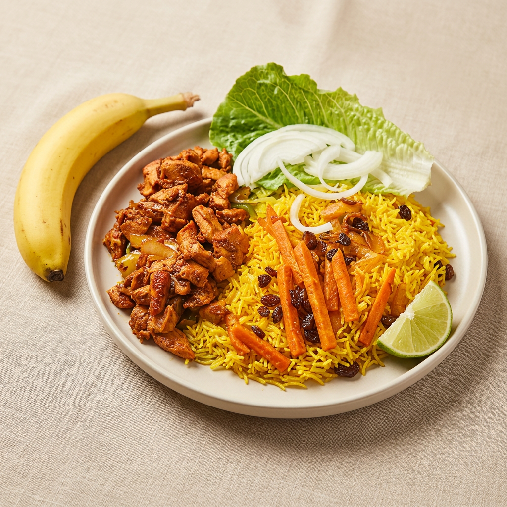 Chicken Sukhar with Rice