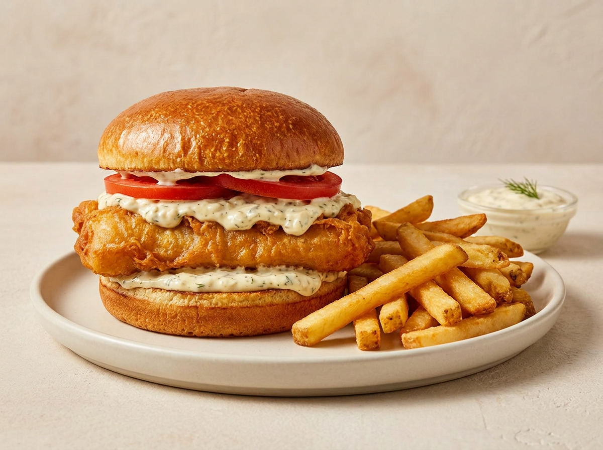 Fish Sandwich with Fries
