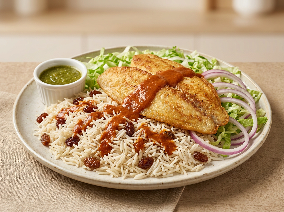 Tilapia Fish with Rice